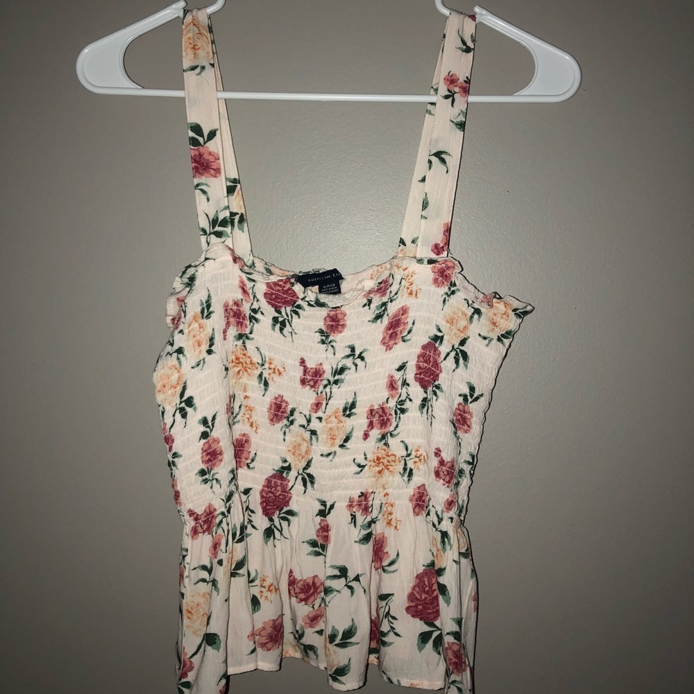 American Eagle Peplum Tank Top Size Small